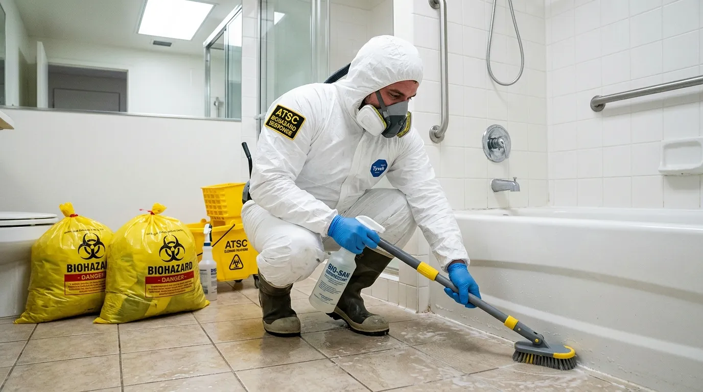 Decontamination equipment deployed for Blood Cleanup in East Tremont